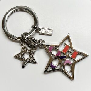 Coach Star Key Fob Bag Charm NWOT